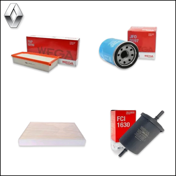 KIT DE FILTROS (WEGA) - RENAULT KANGOO III 1.6 2018/... LOGAN H4M