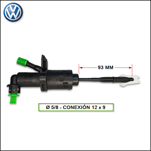 CILINDRO MAESTRO DE EMBRAGUE- VW POLO 1.9 - SEAT CORDOBA/IBIZA - 5/8
