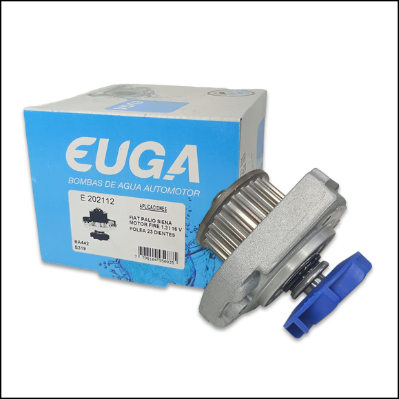 BOMBA DE AGUA PALIO / SIENA 1.3 16V FIRE / BRAVA / BRAVO 1.3I 16V / PUNTO -  POLEA 23 DIENTES ROTOR Ø 62.7 MM