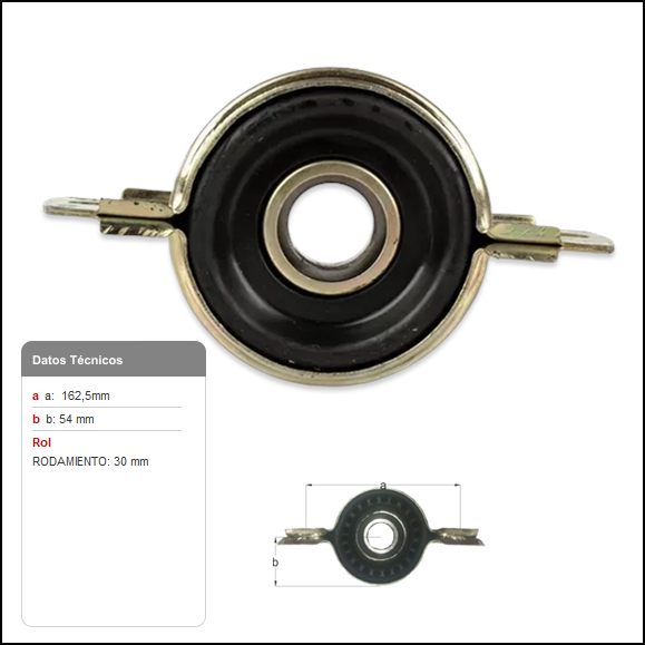 CENTRO DE CARDAN MITSUBISHI L200 ROD. Ø 30 MM