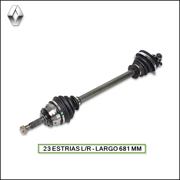 SEMIEJE IZQUIERDO LOGAN II - SANDERO II - RENAULT SANDERO STEPWAY II 15/...