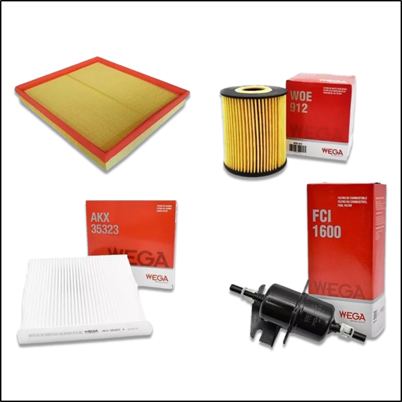 KIT DE FILTROS (WEGA) - FIAT ARGO CRONOS 1.8