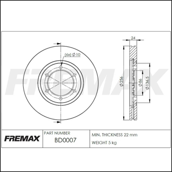 DISCO DE FRENO DEL. (V) -  KIA BESTA 27