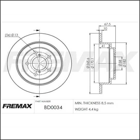 DISCO DE FRENO TRAS FORESTER (2.0-2.0T 5-SOLIDO)/LEGACY I/|| /IMPRESA (TODOS)
