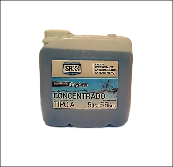 LIQUIDO ANTICONGELANTE ORGANICO ( VERDE ) ENVASE 5 LITROS