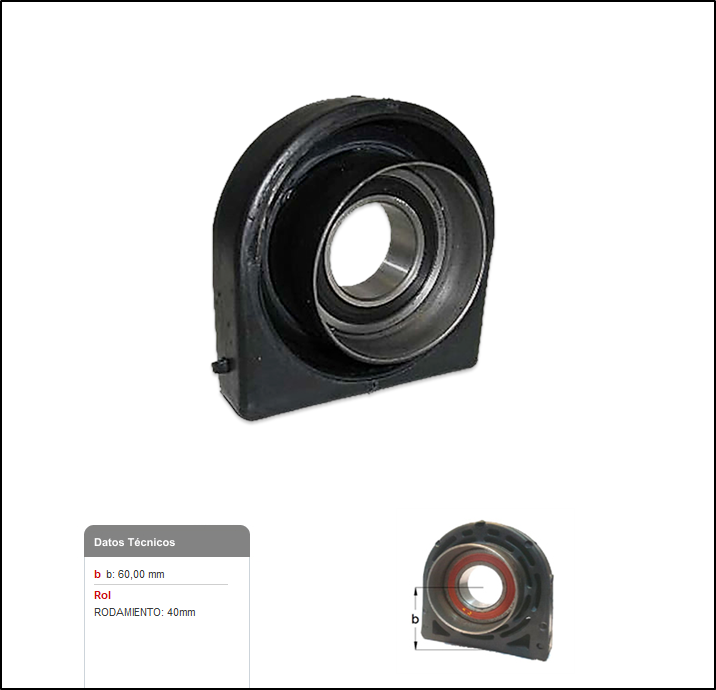 CENTRO CARDAN- FORD RANGER 2.5 / 2.8  40MM