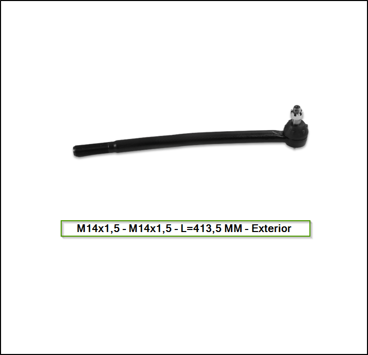 BARRA DE DIRECCIÓN EXTREMO EXTERIOR FORD F100 DUTY M14x1,5 - M14x1,5 - L=413,5 MM
