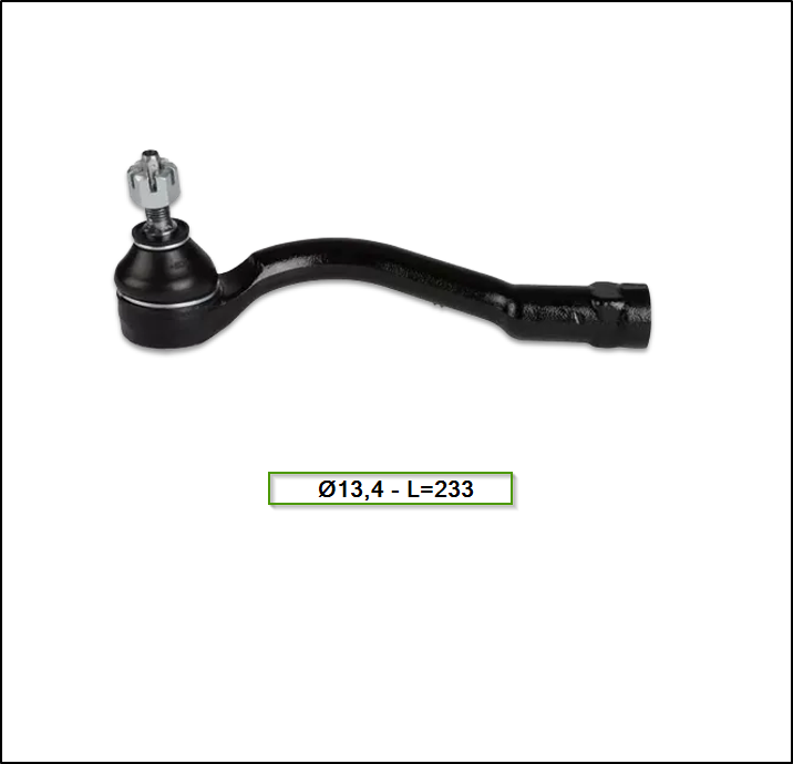 EXTREMO DE DIRECCIÓN IZQUIERDO KIA SPORTAGE 10/16 - HYUNDAI TUCSON 06/.. Ø13,4 - L=233 MM