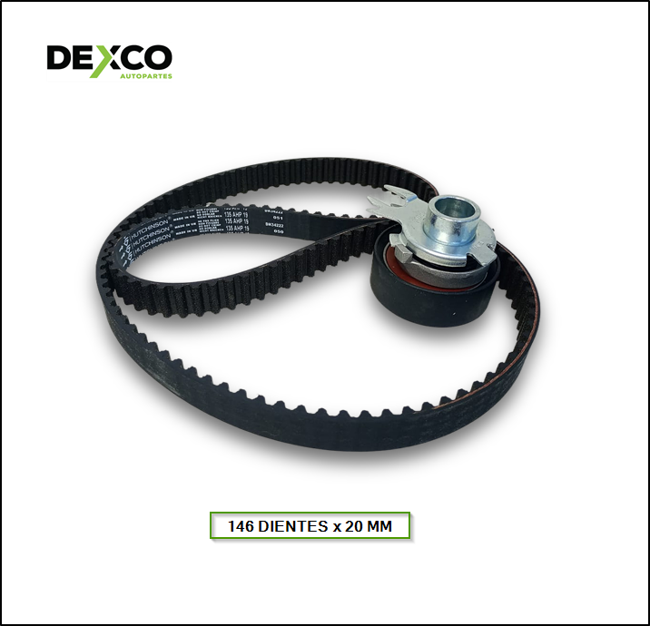 KIT DE DISTRIBUCION VOLKSWAGEN FOX / SURAN / GOL 1.6 / GOL 1.0 desde 2008 (135 dientes x 19 mm) - SKF: VKMA-01106