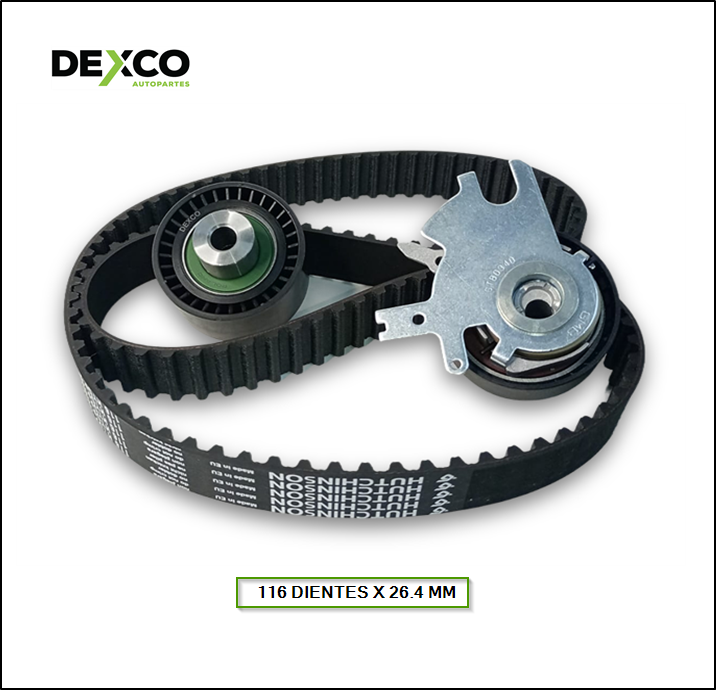 KIT DE DISTRIBUCION CITROEN C5 2.0 Hdi - 407 / - PEUGEOT EXPERT 2.0 HDI - FORD MONDEO IV 2.0 Tdci (116 DIENTES X 26.4 MM) - SKF: VKMA-03257
