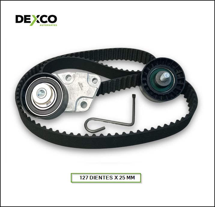 KIT DE DISTRIBUCION CHEVROLET AVEO 1.6 16V  (127 DIENTES X 25 MM) - NEXIA 1.5 16V / DAEWOO NUBIRA 1.6 16V - SKF: VKMA-90000