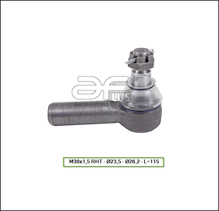 EXTREMO DE DIRECCION DER. MB 715C ACCELO - 915C ACCELO - O400 - M30x1,5 RHT - Ø23,5 - Ø26,2 - L=115