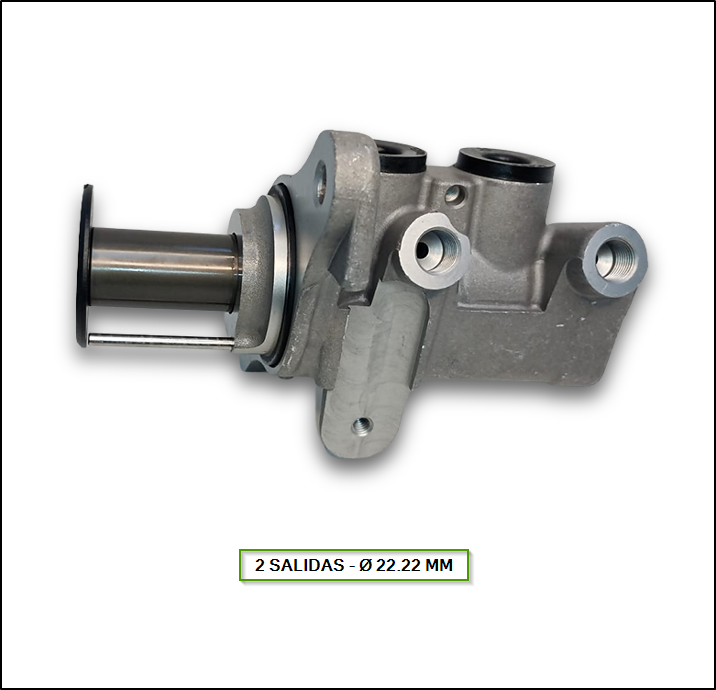 BOMBA DE FRENO VW VOYAGE / GOL TREEND / SURAN / SAVEIRO TREEND - SALIDAS AL MOTOR 2 SALIDAS12X1 - Ø 22.22