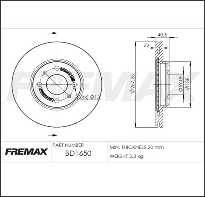 DISCO DE FRENO DEL FIAT LINEA (VENTILADO-1.4 -16V) /PUNTO (1.4-1.8 -8V)/TEMPRA/ARGO (1.3)/CRONOS