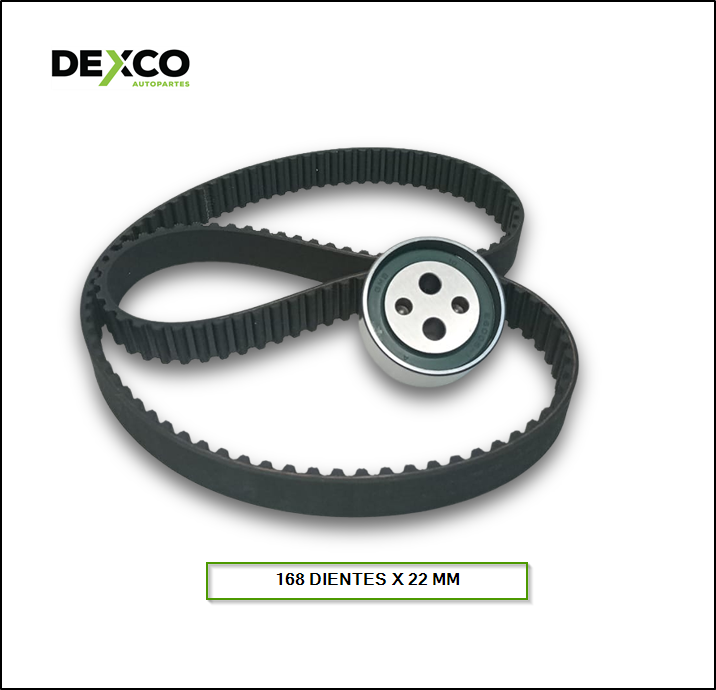 KIT DISTRIBUCION FIAT PALIO - SIENA - UNO - MOTORES FIRE 1.3 2004/... CON TENSOR MANUAL (129 DIENTES X 22MM) - SKF: VKMA-02206