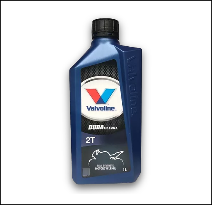 ACEITE VALVOLINE DURABLEND 2T X 1 LITRO -SEMI SINTETICO  CAJA 12 UNIDADES