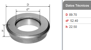 CRAPODINA DE EMBRAGUE FORD F-100/250/350/500 (VKC5002)