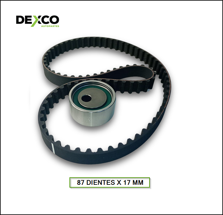 KIT DE DISTRIBUCION RENAULT CLIO / TWINGO 1,2  D7F (87 DIENTES X 17 MM) - SKF:VKMA-06010