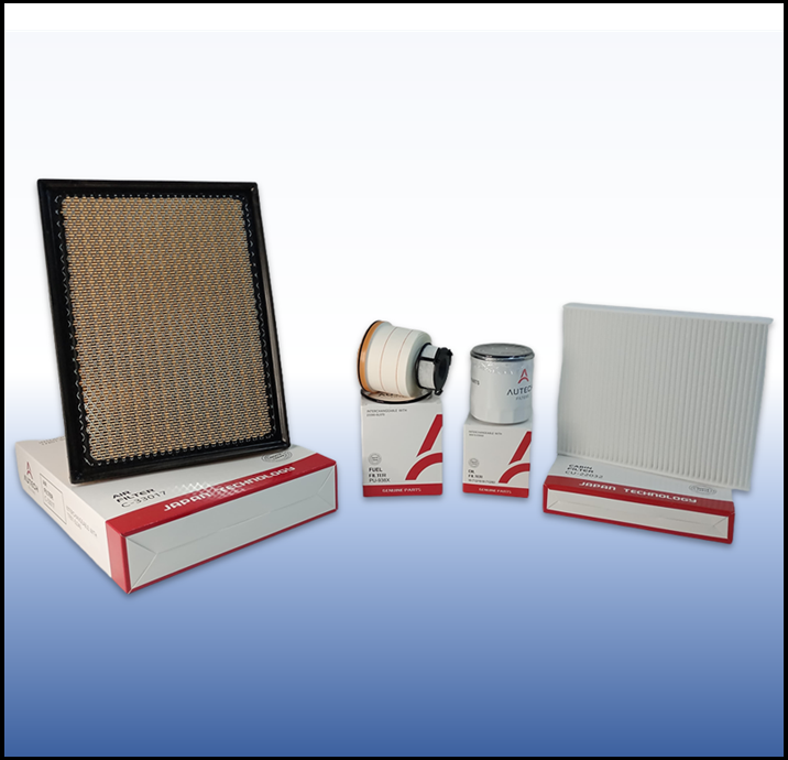 KIT DE FILTROS AUTECH TOYOTA HILUX 2.4 - 2.8 - 2016/... ( HABITACULO CU-22032 - ACEITE W-712/19 - COMBUSTIBLE PU-938X - AIRE C-33017 )