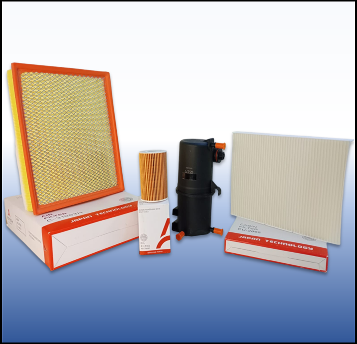 KIT DE FILTROS AUTECH VW AMAROK 2.0 C/SENSOR 2016/....( ACEITE HU-7008Z - GS177 - COMBUSTIBLE WK10034Z - AIRE C-31003/1 - HABITACULO CU2842 )