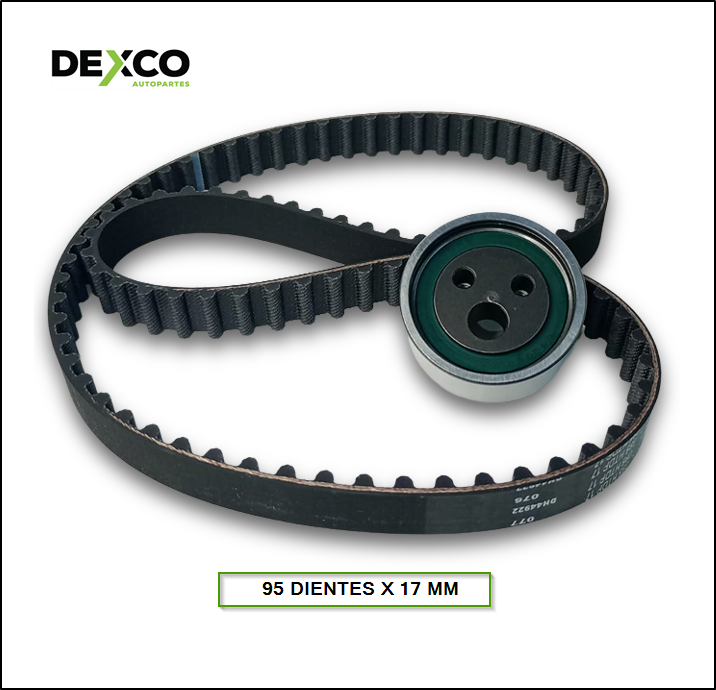 KIT DE DISTRIBUCION RENAULT CLIO 1.2 1.4 MOTORES E7F ETJ - MEGANE 1.6 K7M (95 DIENTES X 17 MM) - SKF: VKMA-06000