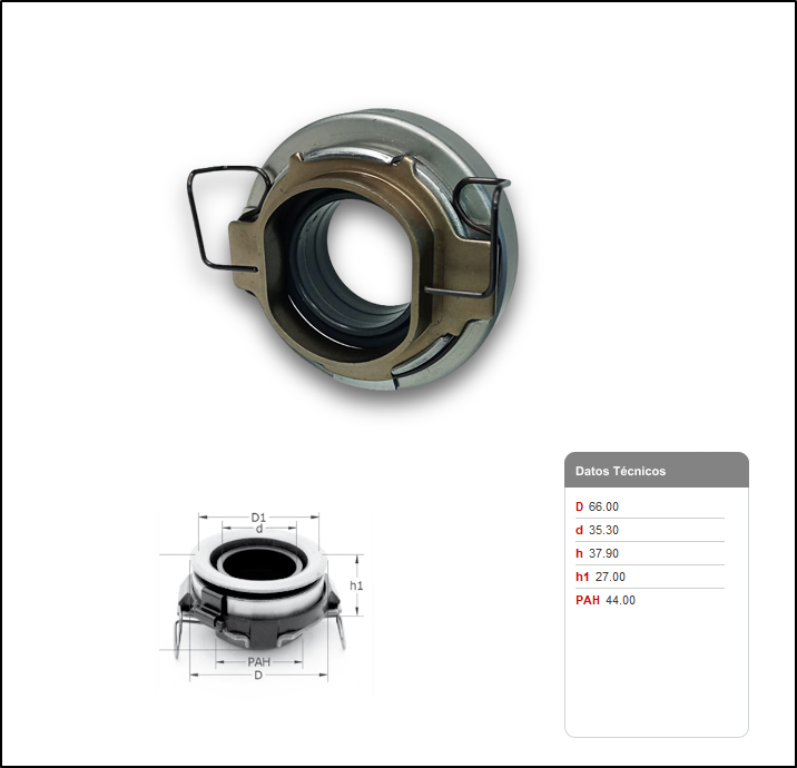 CRAPODINA DE EMBRAGUE TOYOTA HILUX 05/....SW4 05/... - (VKC3672A)
