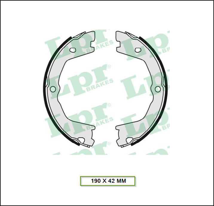 ZAPATA FRENO DE MANO - IVECO DAILY III / IV / V FRENO DE MANO FM190 X 42 MM (FN-1171)