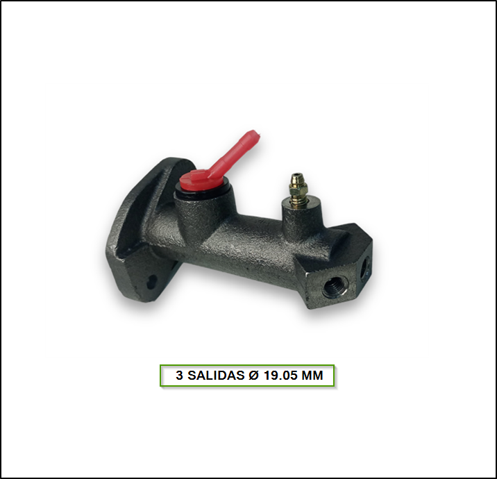 BOMBA DE FRENO FIAT 1500 - 1600 3 SALIDAS Ø 19.05 MM