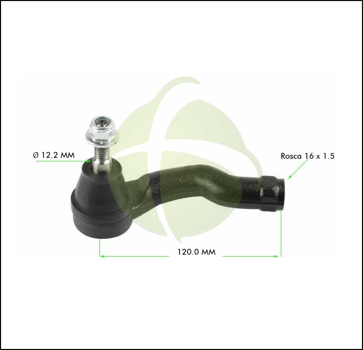 EXTREMO DE DIRECCIÓN IZQUIERDO FORD BRONCO KUGA MAVERICK 20/...