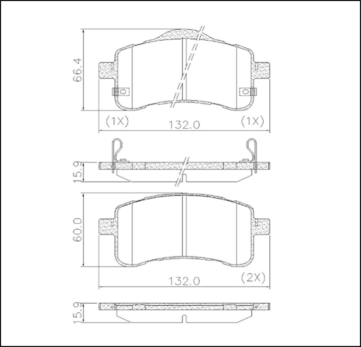 PASTILLAS DE FRENO DELANTERAS FORD TERRITORY 1.5 GTDI 2020/2025