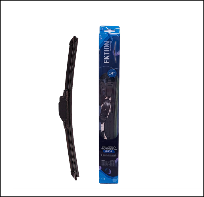 ESCOBILLA FIT UNIVERSAL MULTI FUNCIONAL 14'' CURVA GOMA - INCLUYE ENGANCHES