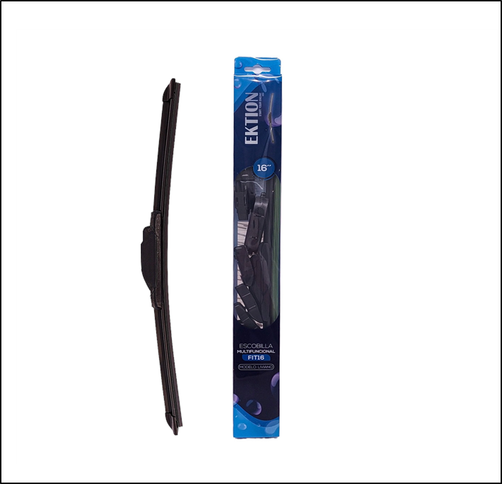 ESCOBILLA FIT UNIVERSAL MULTI FUNCIONAL 16'' CURVA GOMA - INCLUYE ENGANCHES