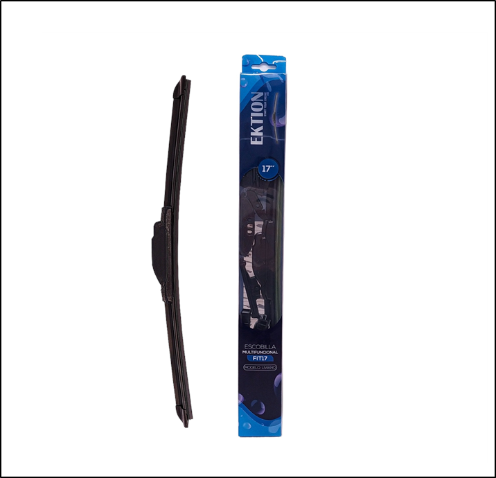 ESCOBILLA FIT UNIVERSAL MULTI FUNCIONAL 17'' CURVA GOMA - INCLUYE ENGANCHES