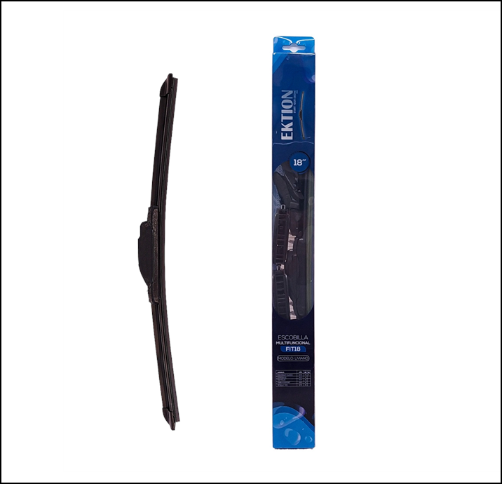 ESCOBILLA FIT UNIVERSAL MULTI FUNCIONAL 18'' CURVA GOMA - INCLUYE ENGANCHES