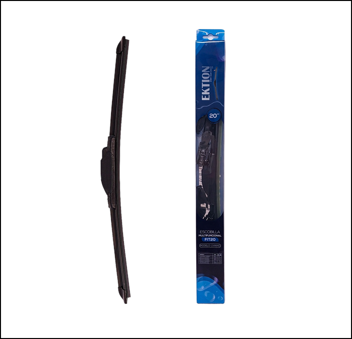 ESCOBILLA FIT UNIVERSAL MULTI FUNCIONAL 20'' CURVA GOMA - INCLUYE ENGANCHES