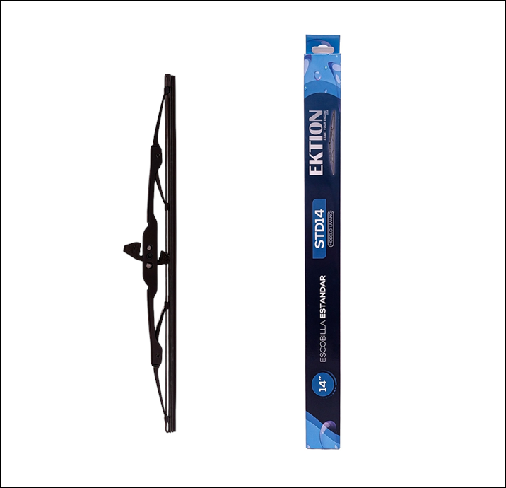 ESCOBILLA FLAT UNIVERSAL ENGANCHE ESTANDAR 14'' CHATA ACERO - ENGANCHE UNVERSAL