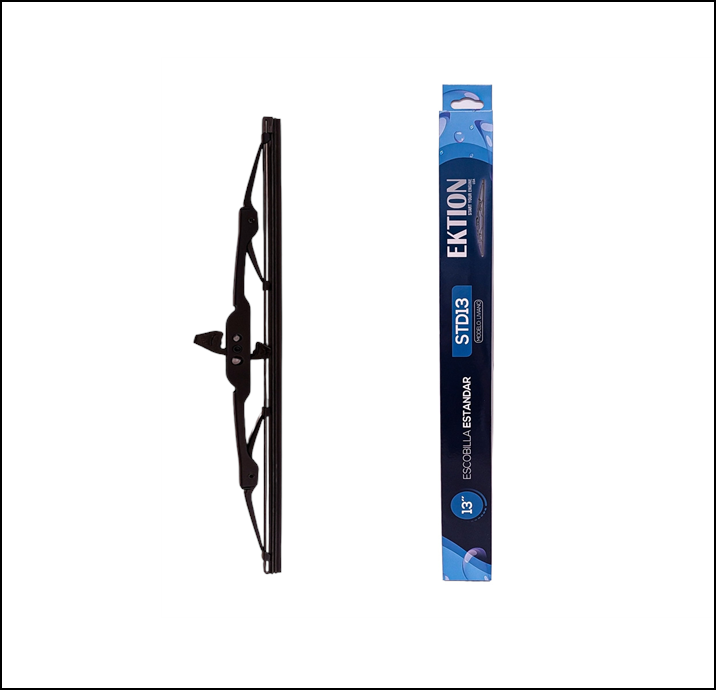 ESCOBILLA FLAT UNIVERSAL ENGANCHE ESTANDAR 13'' CHATA ACERO - ENGANCHE UNVERSAL