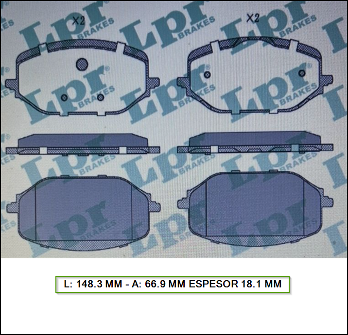 PASTILLAS DE FRENO DELANTERA PEUGEOT 3008 HYBRID - CITROEN DS4 - DS7 2021/...