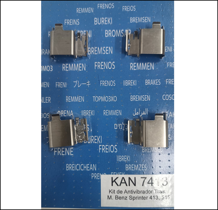 KIT ANTIRRUIDO - SPRINTER 415 - 416 - 515 - 516  TRASERO (4 UNIDADES)