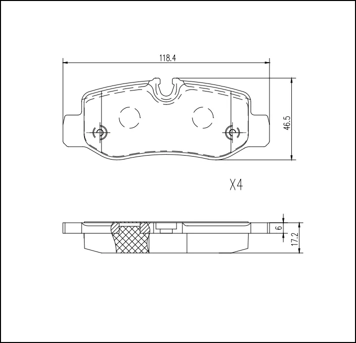 PASTILLAS DE FRENO TRASERA MB VITO MB CLASE V - 2014/...