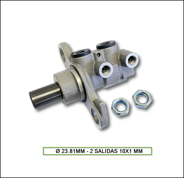 BOMBA DE FRENO DC CHEVROLET CRUZE 1.4 CON ABS 2019/2025 Ø 23.81MM - 2 SALIDAS 10X1 MM