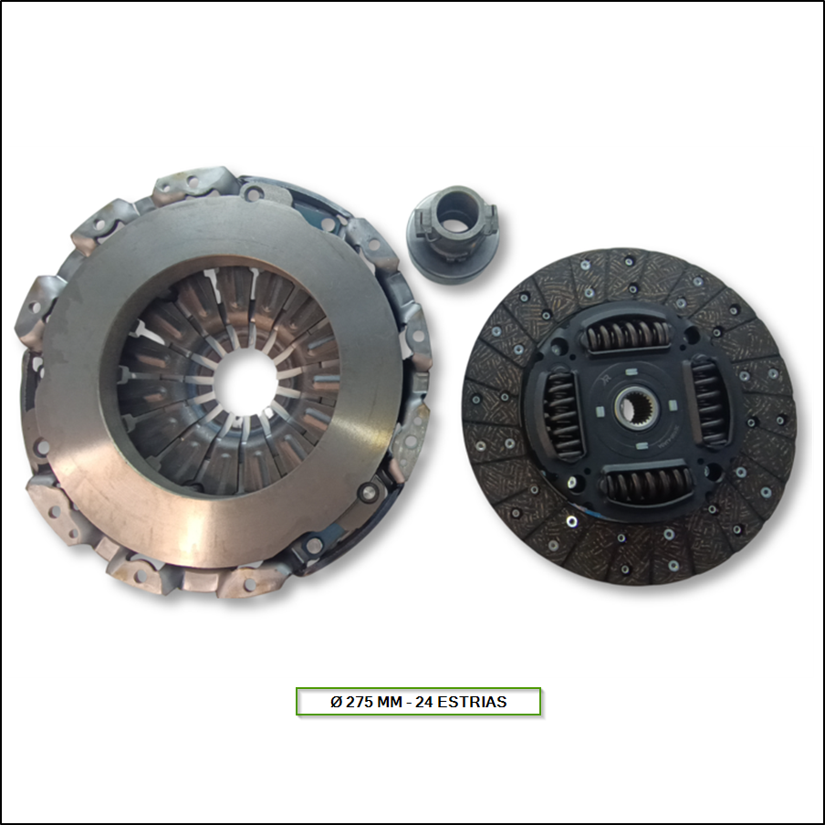 KIT DE EMBRAGUE P+D+C NISSAN NP 300 - RENAULT ALASKAN Ø 275 MM 24 ESTRIAS