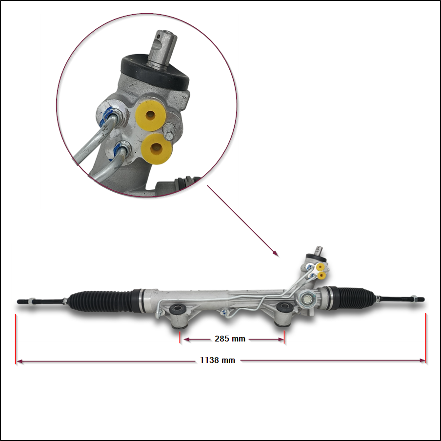 CAJA DE DIRECCION HIDRAULICA FORD RANGER 2002/2011 CONEXION RAPIDA