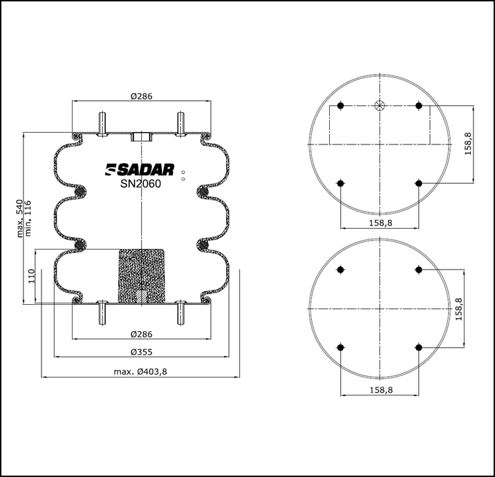 MUELLE TRILOBULAR ACOPLADOS (CONTITECH FT 530-35 53)