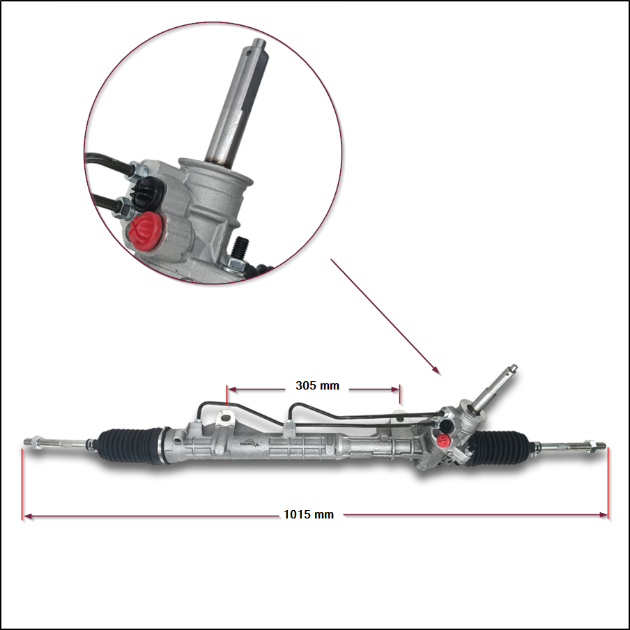 CAJA DE DIRECCION HIDRAULICA RENAULT LOGAN / SANDERO CONEXION CON ROSCA