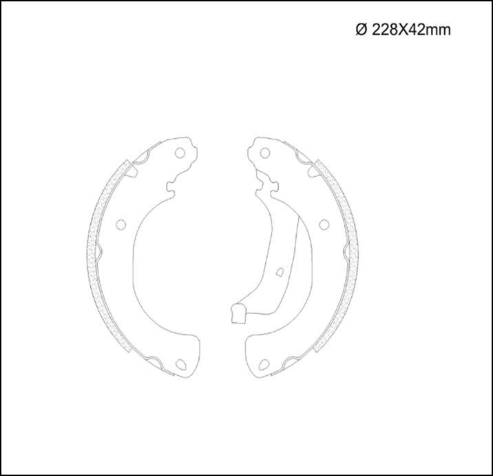 ZAPATA CON CINTA FRAS-LE - CITROEN C3 2011 / 2016