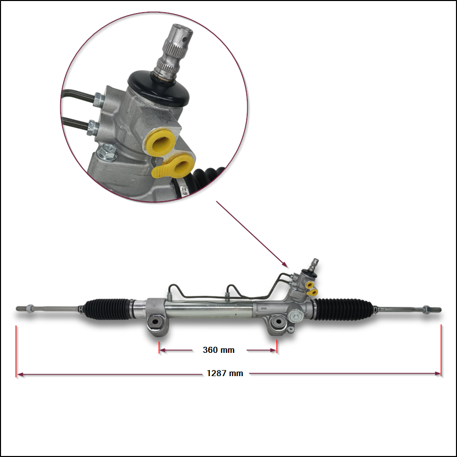 CAJA DE DIRECCION HIDRAULICA TOYOTA HILUX  2015/... MOTOR 2.4 -  2.8