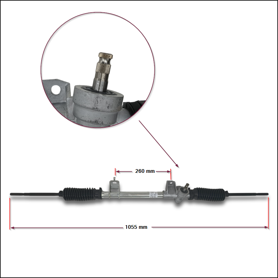 CAJA DE DIRECCION MECANICA - FORD FIESTA 94/ 96 KA  HASTA 2007