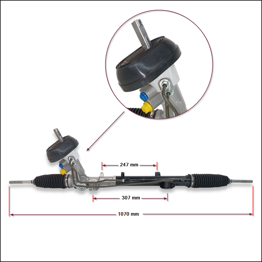 CAJA DE DIRECCION HIDRAULICA RENAULT DUSTER 11/20 - OROCH 15/18 CAPTUR