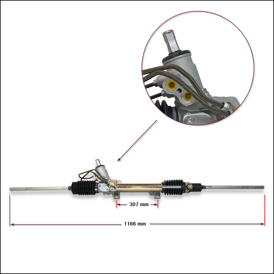 CAJA DE DIRECCION HIDRAULICA PEUGEOT PARTNER - CITROEN BERLINGO